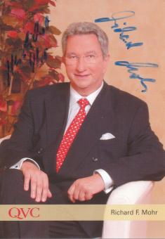 Richard F.Mohr  QVC   TV Sender Autogrammkarte original signiert 