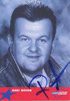 Rudi Moser  Eurosport  TV Sender Autogrammkarte original signiert 