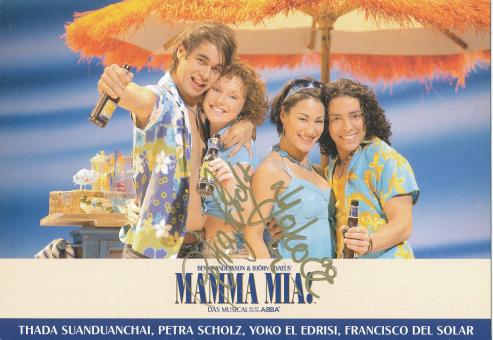 ABBA  Mamma Mia !  Musical  Autogrammkarte original signiert 