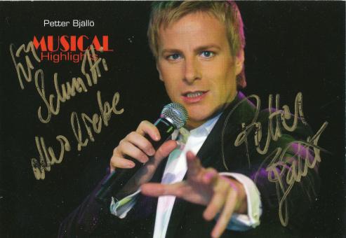 Petter Bjallo   Musical  Autogrammkarte original signiert 
