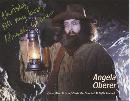 Angela Oberer  Schriftstellerin  Literatur  Autogrammkarte original signiert 