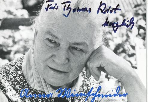 Anna Wimschneider † 1993  Schriftstellerin  Literatur  Autogrammkarte original signiert 