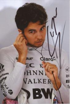 Sergio Perez   Formel 1   Motorsport  Autogramm Foto original signiert 