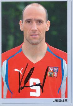 Jan Koller   Tschechien  Fußball Autogrammkarte  original signiert 