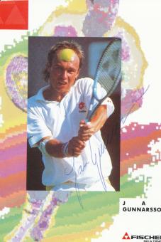 Jan Gunnarsson  Schweden  Tennis  Autogrammkarte  original signiert 