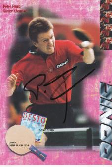 Peter Franz  Tischtennis  Autogrammkarte  original signiert 