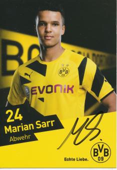 Marian Sarr  2014/2015  Borussia Dortmund Fußball Autogrammkarte original signiert 