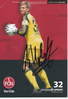 Benjamin Uphoff  2013/2014  FC Nürnberg  Fußball Autogrammkarte original signiert 