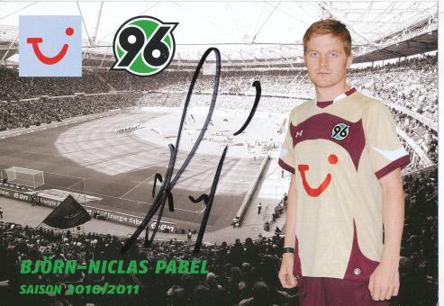 Björn Niclas Pabel   2010/2011  Hannover 96  Fußball Autogrammkarte original signiert 