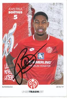 Jean Paul Boëtius  2018/2019  FSV Mainz 05  Fußball Autogrammkarte original signiert 