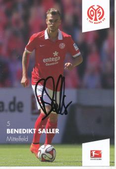 Benedikt Saller  2014/2015  FSV Mainz 05  Fußball Autogrammkarte original signiert 