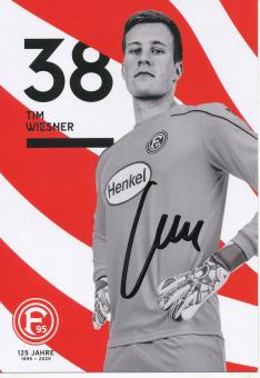 Tim Wiesner  2019/2020  Fortuna Düsseldorf  Fußball Autogrammkarte original signiert 