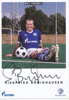 Siegfried Bönighausen  FC Schalke 04  Fußball Autogrammkarte original signiert 