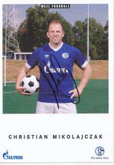 Christian Mikolajczak  FC Schalke 04  Fußball Autogrammkarte original signiert 