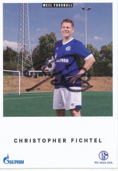 Christopher Fichtel  FC Schalke 04  Fußball Autogrammkarte original signiert 