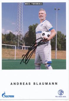 Andreas Blaumann  FC Schalke 04  Fußball Autogrammkarte original signiert 