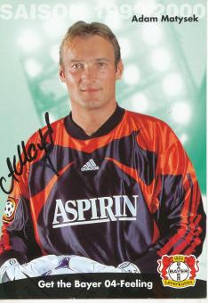 Adam Matysek  1999/2000  Bayer 04 Leverkusen  Fußball Autogrammkarte original signiert 