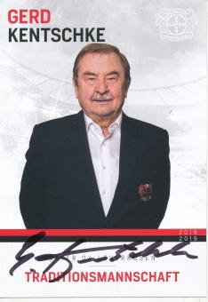 Gerd Kentschke   Traditionsmannschaft 2018/2019  Bayer 04 Leverkusen  Fußball Autogrammkarte original signiert 