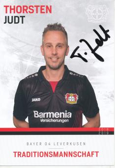 Thorsten Judt   Traditionsmannschaft 2018/2019  Bayer 04 Leverkusen  Fußball Autogrammkarte original signiert 