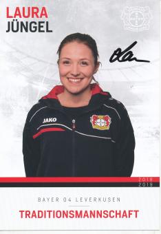 Laura Jüngel   Traditionsmannschaft 2018/2019  Bayer 04 Leverkusen  Fußball Autogrammkarte original signiert 