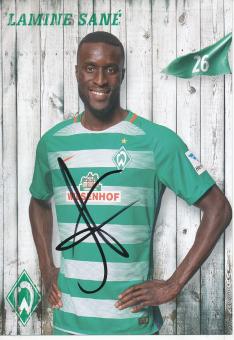 Lamine Sane  2016/2017  SV Werder Bremen  Fußball Autogrammkarte original signiert 