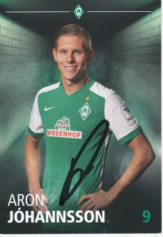 Aron Johannsson  2015/2016  SV Werder Bremen  Fußball Autogrammkarte original signiert 