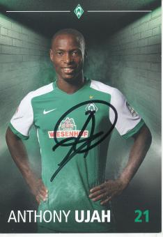 Anthony Ujah  2015/2016  SV Werder Bremen  Fußball Autogrammkarte original signiert 