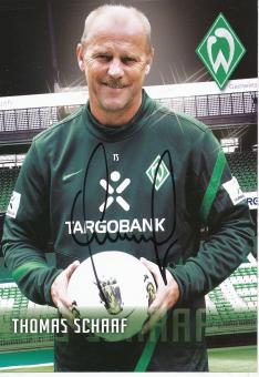 Thomas Schaaf  2011/2012  SV Werder Bremen  Fußball Autogrammkarte original signiert 