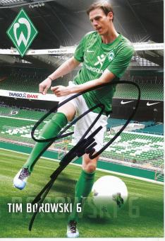 Tim Borowski  2011/2012  SV Werder Bremen  Fußball Autogrammkarte original signiert 