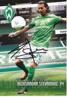 Aleksandar Stevanovic  2011/2012  SV Werder Bremen  Fußball Autogrammkarte original signiert 