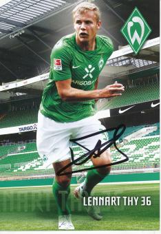 Lennart Thy  2011/2012  SV Werder Bremen  Fußball Autogrammkarte original signiert 