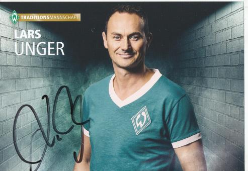 Lars Unger  Traditionsmannschaft  SV Werder Bremen  Fußball Autogrammkarte original signiert 