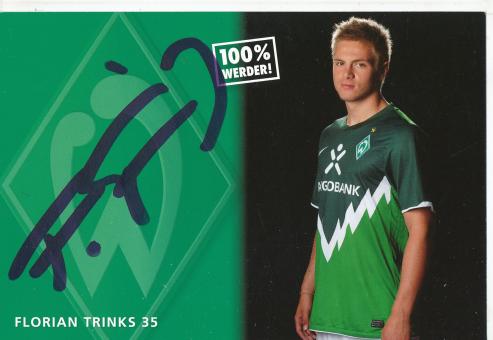 Florian Trinks  2010/2011  SV Werder Bremen  Fußball Autogrammkarte original signiert 