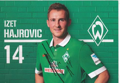 Izet Hajrovic  2014/2015  SV Werder Bremen  Fußball Autogrammkarte original signiert 