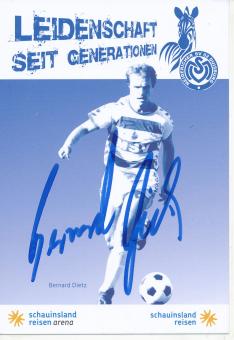 Bernard Dietz  MSV Duisburg  Fußball Autogrammkarte original signiert 