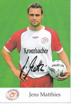 Jens Matthies  2005/2006  Sportfreunde Siegen  Fußball Autogrammkarte original signiert 