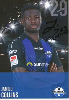 Jamilu Collins  2018/2019  SC Paderborn  Fußball Autogrammkarte original signiert 