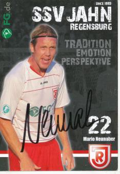 Mario Neunaber   SSV Jah Regensburg  Fußball Autogrammkarte original signiert 