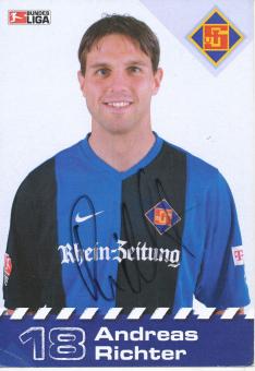 Andreas Richter  Eintracht Trier  Fußball Autogrammkarte original signiert 