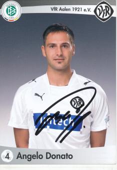 Angelo Donato  VFR Aalen  Fußball Autogrammkarte original signiert 
