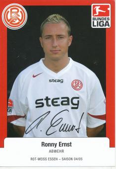 Ronny Ernst   2004/2005  Rot Weiß Essen  Fußball Autogrammkarte original signiert 
