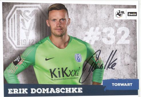 Erik Domaschke  SV Meppen  Fußball Autogrammkarte original signiert 