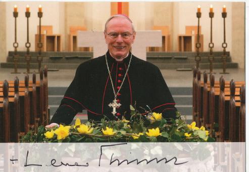 Dr.Werner Thissen  Erzbischof Hamburg  Kirche  Autogrammkarte original signiert 