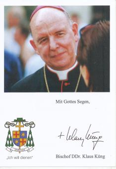 Klaus Küng  Bischof  St.Pölten  Kirche  Autogrammkarte original signiert 
