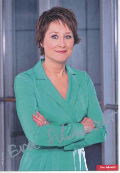 Eva Schmidt   3 Sat  TV Sender Autogrammkarte original signiert 