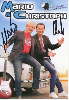 Mario & Christoph   Musik  Autogrammkarte  original signiert 