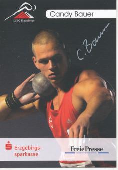 Candy Bauer  Leichtathletik  Autogrammkarte  original signiert 