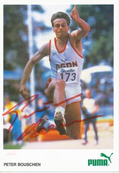 Peter Bouschen  Leichtathletik  Autogrammkarte  original signiert 