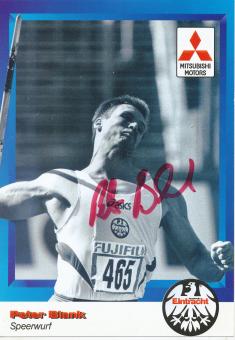 Peter Blank  Leichtathletik  Autogrammkarte  original signiert 