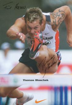 Thomas Blaschek  Leichtathletik  Autogrammkarte  original signiert 